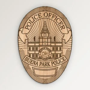 Buena Park California Police Officer Badge SVG Vector911