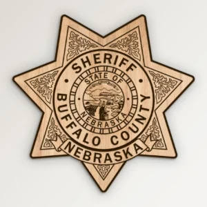 Buffalo County Nebraska Sheriff Badge SVG Vector911