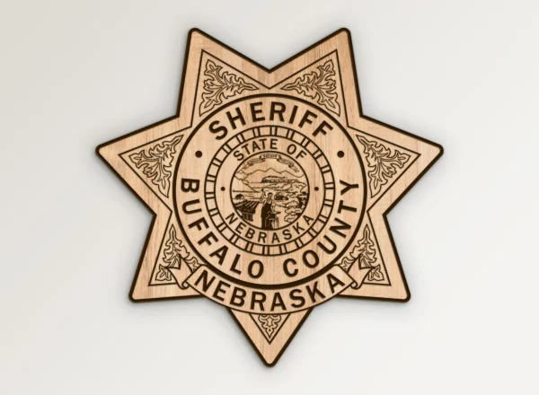 Buffalo County Nebraska Sheriff Badge SVG Vector911