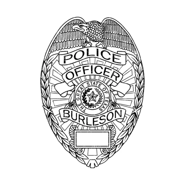 Burleson Texas Police Officer Badge - Image 2