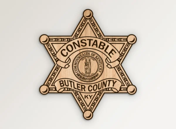 Butler County Kentucky Constable Badge SVG Vector911