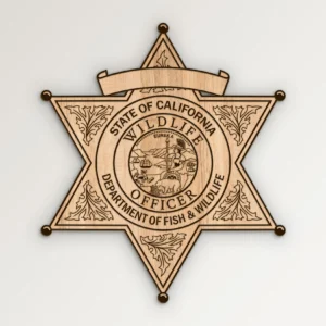 California Fish and Wildlife Officer Badge SVG Vector911