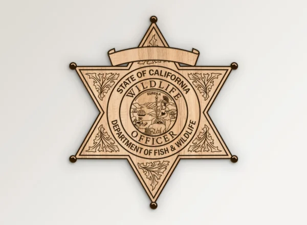 California Fish and Wildlife Officer Badge SVG Vector911