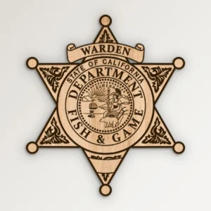 California Fish Game Warden Badge SVG Vector911