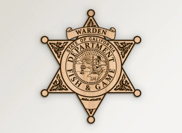 California Fish Game Warden Badge SVG Vector911