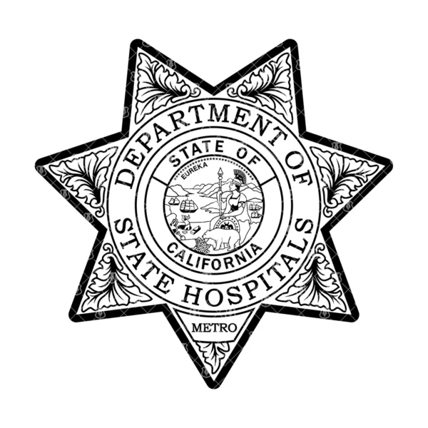 California State Hospitals Metro Badge - Image 2