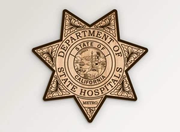 California State Hospitals Metro Badge SVG Vector911