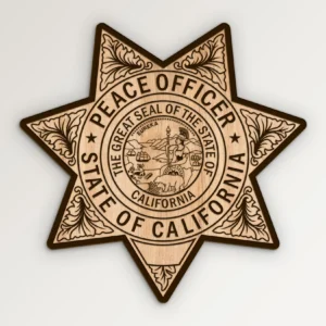 California Peace Officer Star Badge SVG Vector911