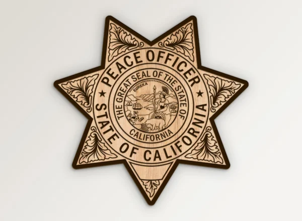 California Peace Officer Star Badge SVG Vector911