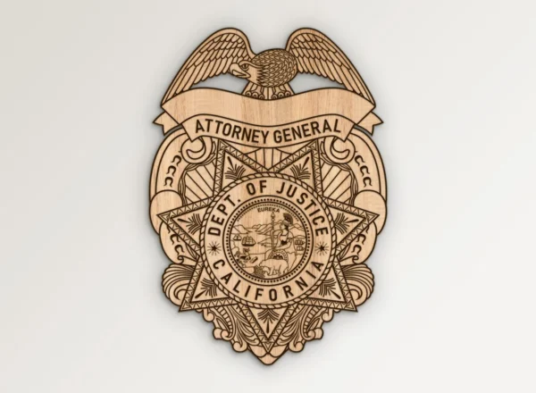 California DOJ Attorney General Badge SVG Vector911