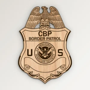 Customs Border Patrol CBP Blank Badge SVG Vector911