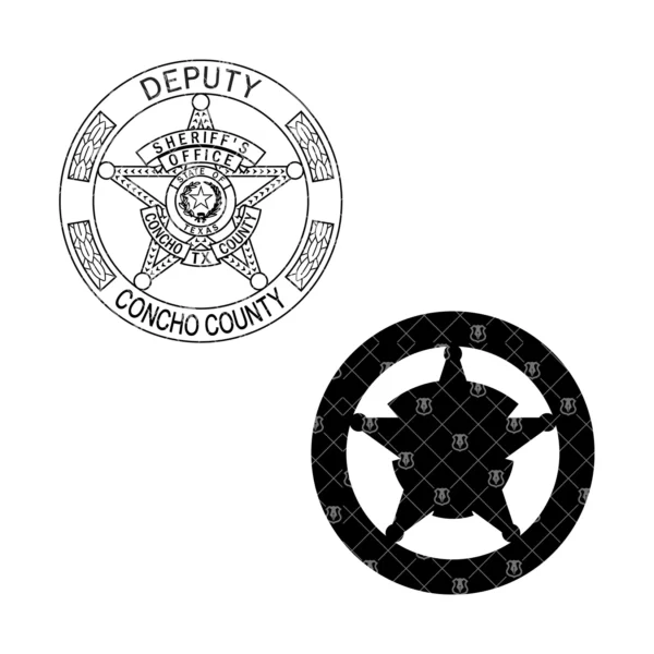 Concho County Texas Sheriff Deputy Badge - Image 3