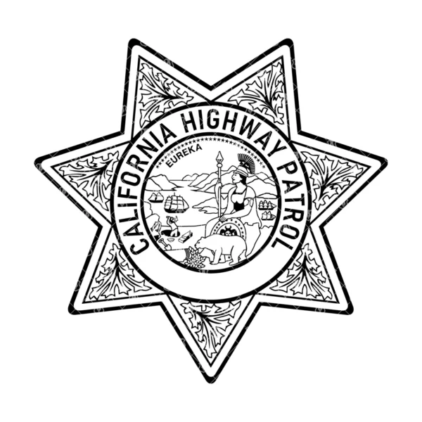 California Highway Patrol CHP Badge without Banner - Image 2