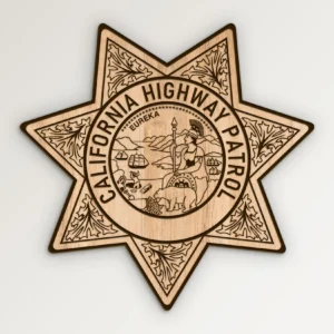 California Highway Patrol CHP Badge Without Bottom Banner SVG Vector911