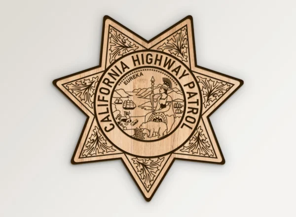 California Highway Patrol CHP Badge Without Bottom Banner SVG Vector911