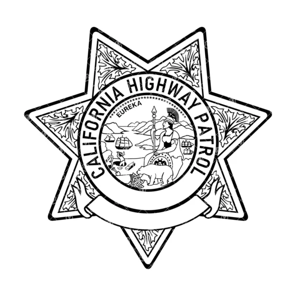 California Highway Patrol CHP Badge with Banner - Image 2