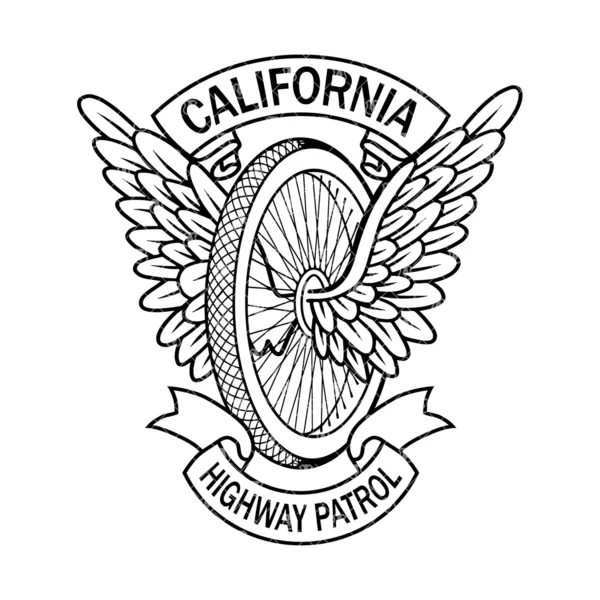 California Highway Patrol CHP Motorcycle Wings - Image 2