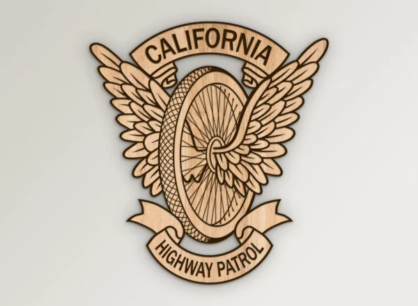 California Highway Patrol CHP Motorcycle Wings SVG Vector911