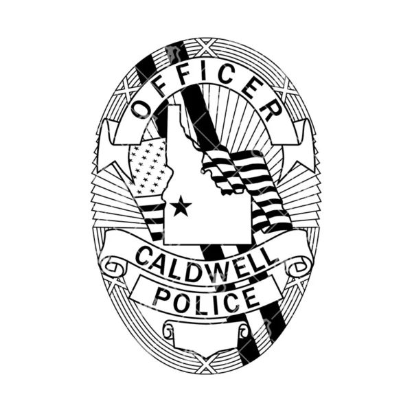 Caldwell Idaho Police Officer Badge - Image 2