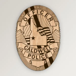 Caldwell Idaho Police Officer Badge SVG Vector911