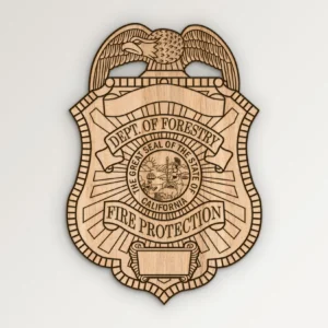 California Department of Forestry Fore Protection Badge SVG Vector911