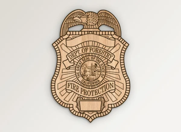 California Department of Forestry Fore Protection Badge SVG Vector911