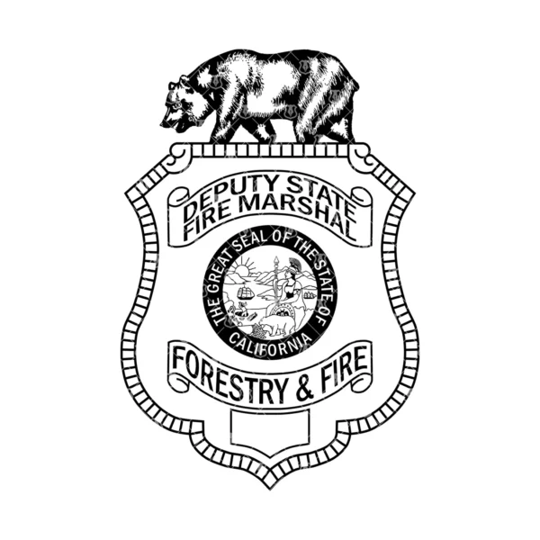 California Deputy State Fire Marshal Badge - Image 2