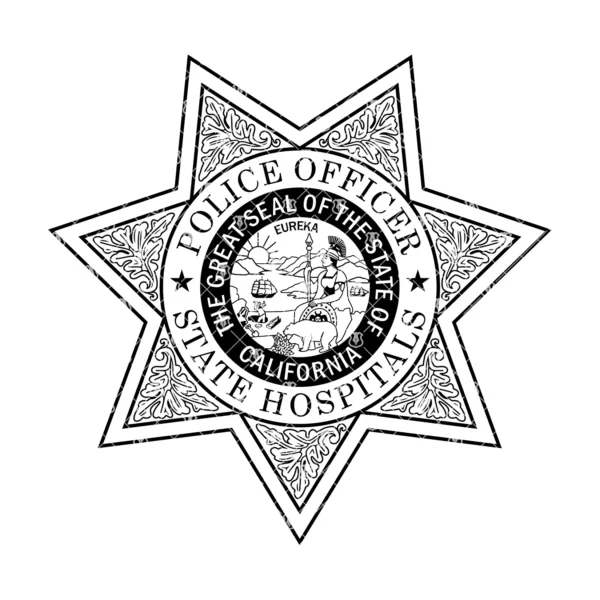 California State Hospitals Police Officer Badge - Image 2