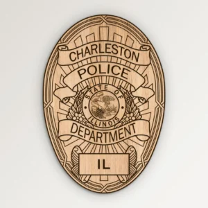 Charleston Illinois Police Department Badge SVG Vector911