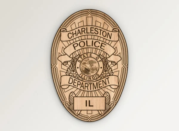 Charleston Illinois Police Department Badge SVG Vector911