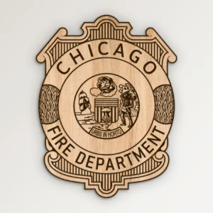 Chicago Illinois Fire Department Badge SVG Vector911