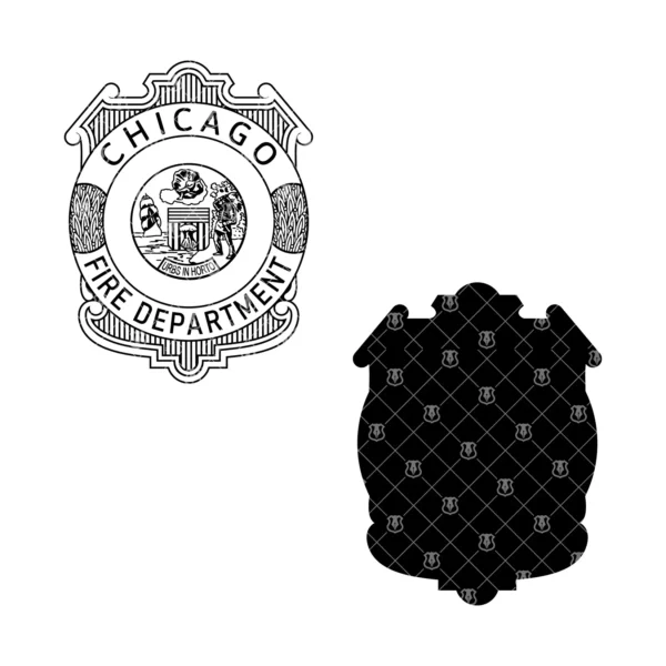 Chicago Illinois Fire Department Badge - Image 3