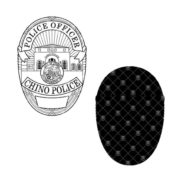 Chino California Police Officer Badge - Image 3