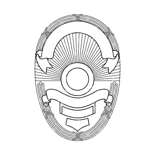 Blank Oval Shaped Badge v13 - Image 2