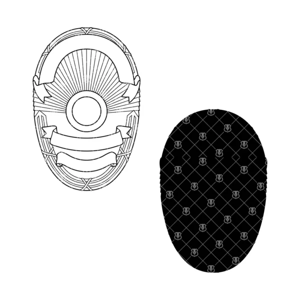 Blank Oval Shaped Badge v2 - Image 3