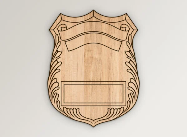 Blank Classic Shield Badge v1 SVG Vector911