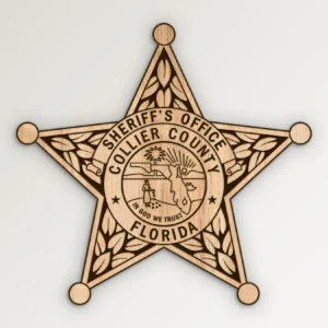 Collier County Florida Sheriffs Office Star Badge SVG Vector911