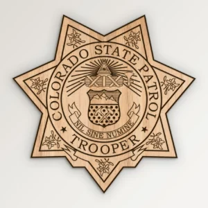 Colorado State Patrol Trooper Badge SVG Vector911