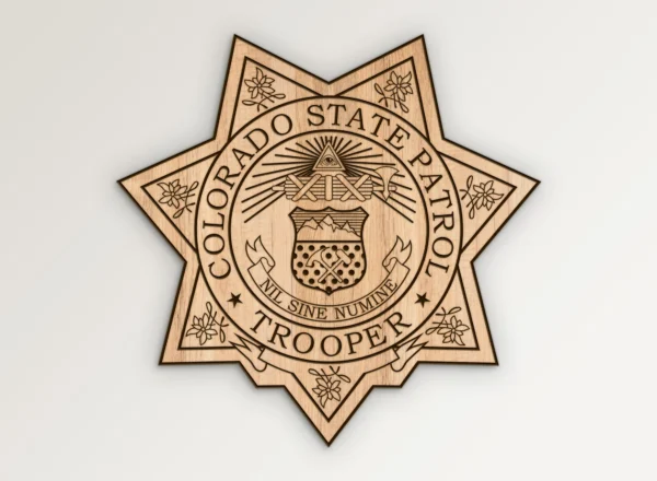 Colorado State Patrol Trooper Badge SVG Vector911