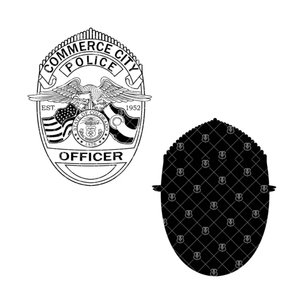 Commerce City Colorado Police Officer Badge - Image 3