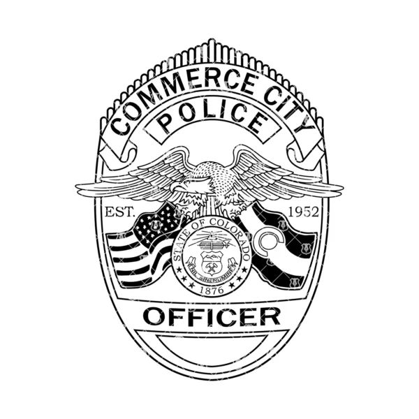 Commerce City Colorado Police Officer Badge - Image 2