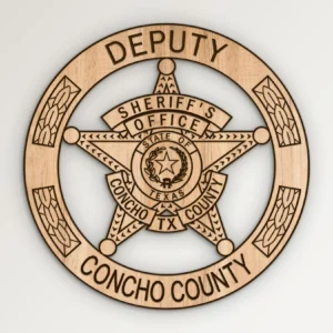 Concho County Texas Sheriffs Office Deputy Badge SVG Vector911