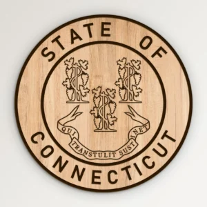 Connecticut State Seal Simple Design SVG Vector911