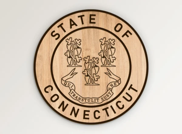 Connecticut State Seal Simple Design SVG Vector911