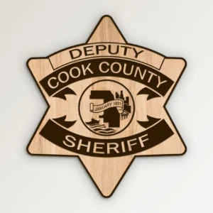 Cook County Illinois Sheriff Deputy Badge SVG Vector911