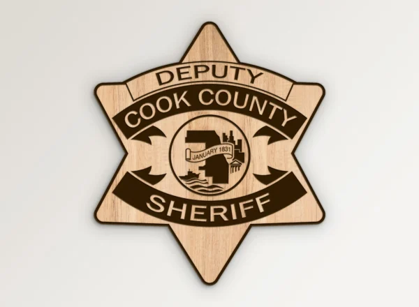 Cook County Illinois Sheriff Deputy Badge SVG Vector911