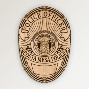 Costa Mesa California Police Officer Badge SVG Vector911