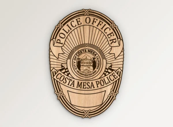 Costa Mesa California Police Officer Badge SVG Vector911