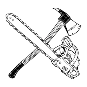 Crossed Ax Chainsaw