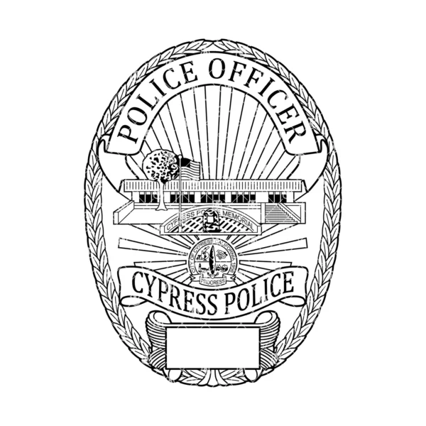 Cypress California Police Officer Badge - Image 2